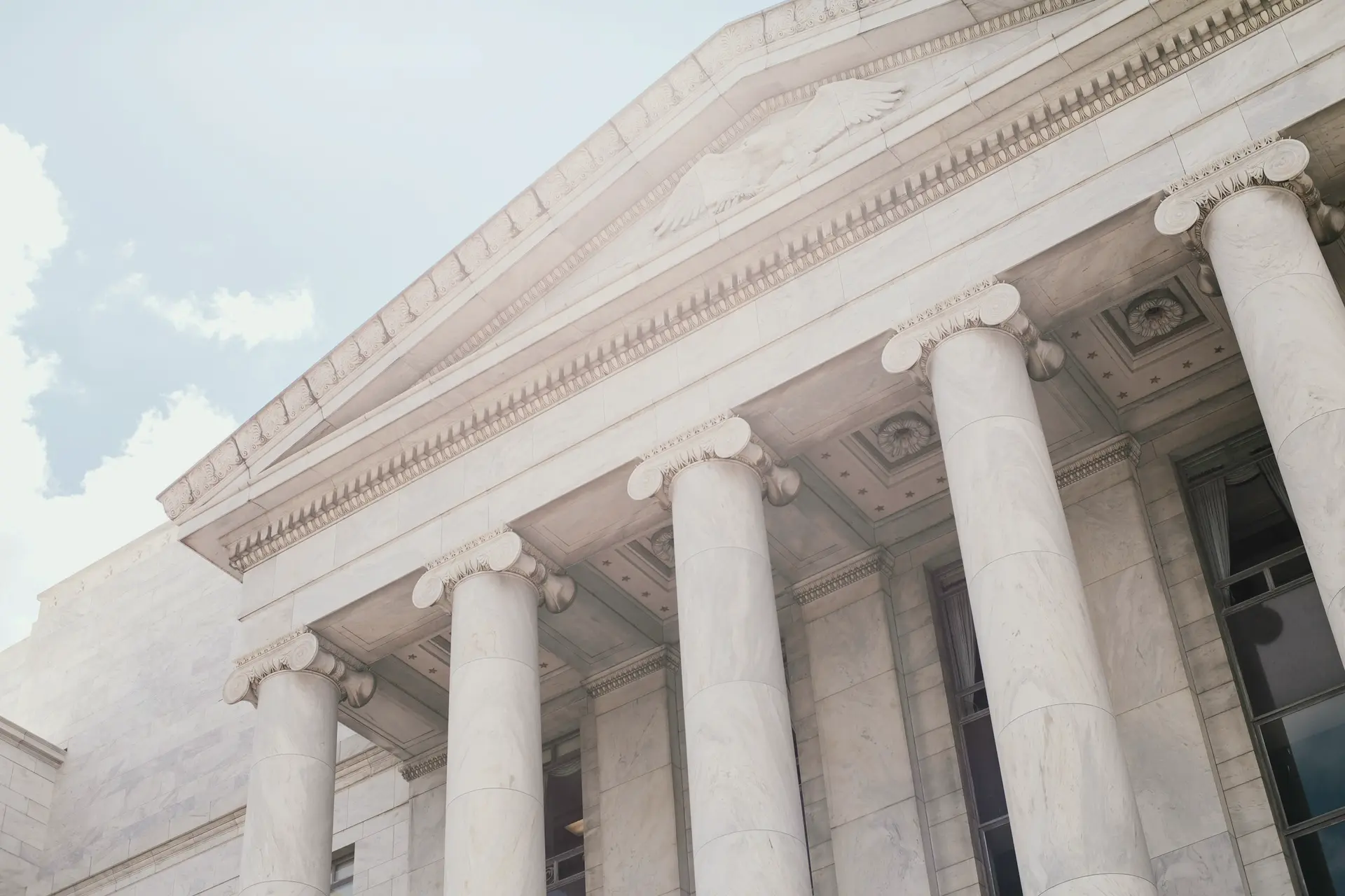 Columns of a government building